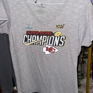 Fanatics Gray Super Bowl Champions Tee